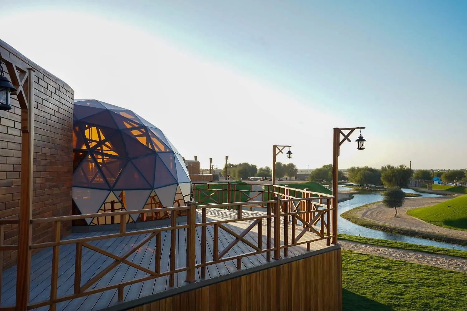 ***** Luxury tent Al Marmoom Oasis Luxury Experiential Desert Domes Dubai United Arab Emirates